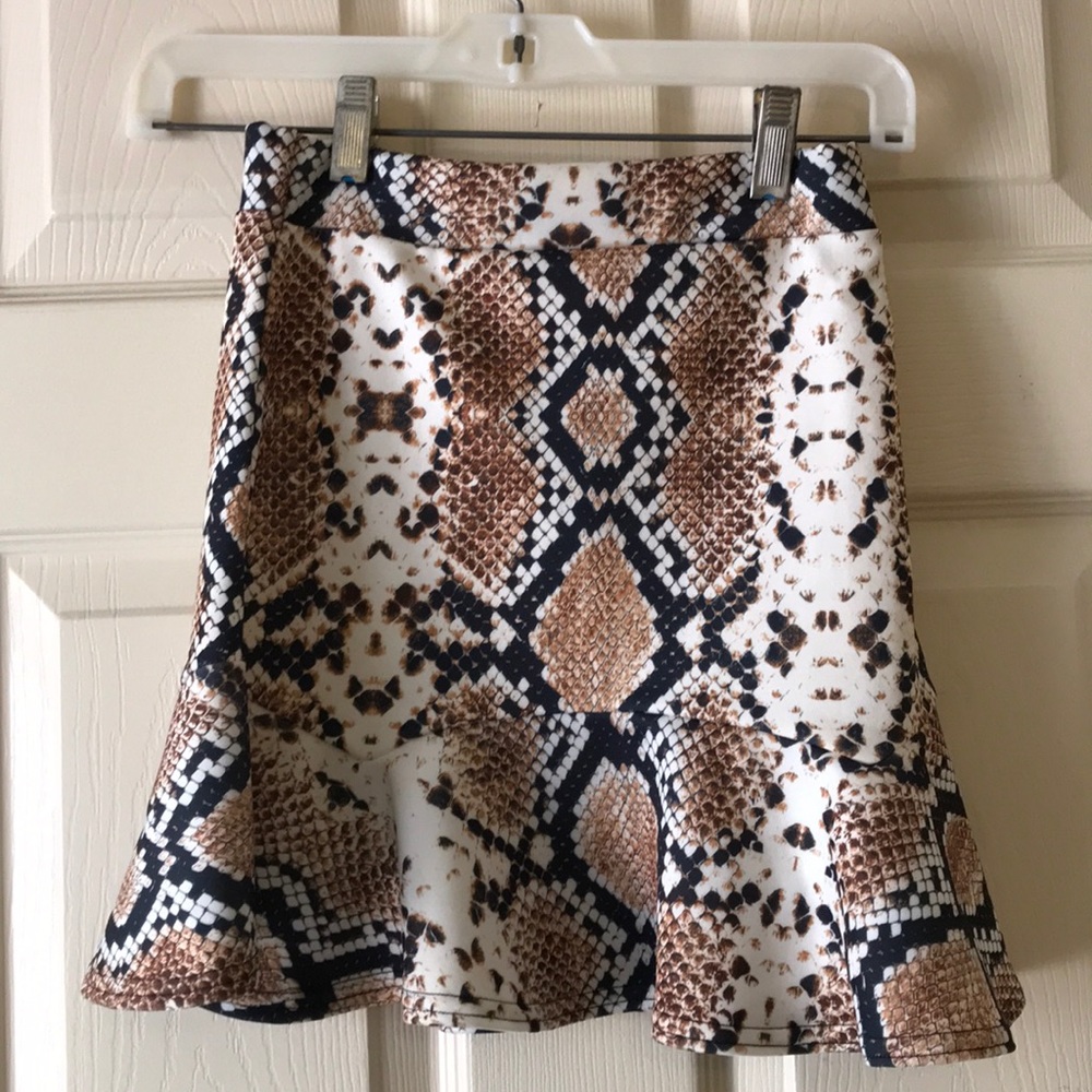 Snakeskin skirt